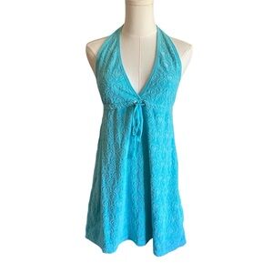 Y2K Terrycloth Halter Dress